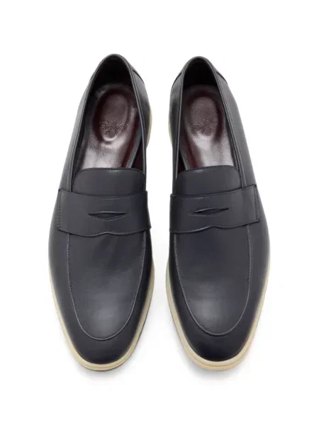 Pantofi loafer Bougeotte din piele gri