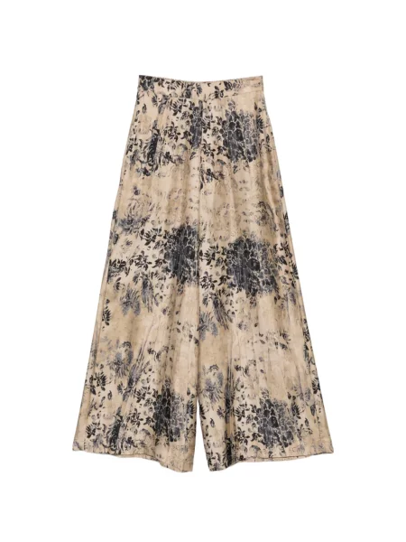 Pantaloni palazzo Antonio Marras cu model floral cu imagine