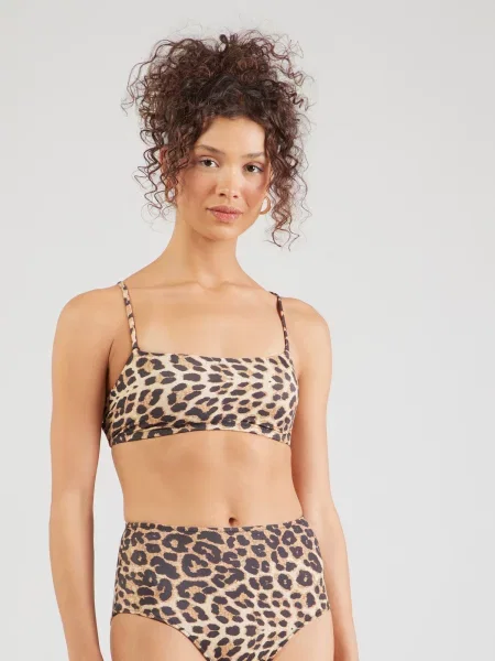 Lindex Sutien costum de baie Teyana bej / maro cappuccino negru