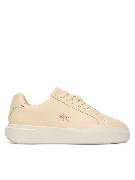 Tenisice Calvin Klein Chunky Cupsole Laceup Lth Ml bijela