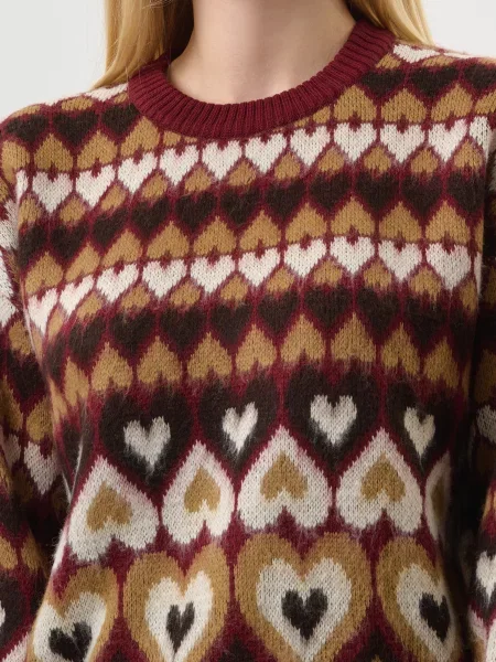 Светр J.b4 Just Before бордовий