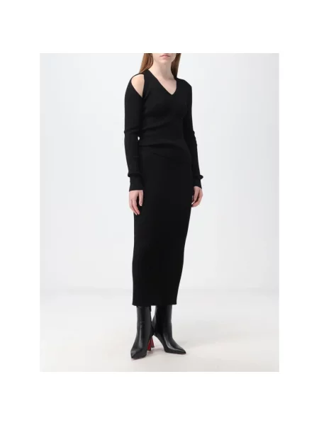 Sweter Alexander Mcqueen żakardowy czarny