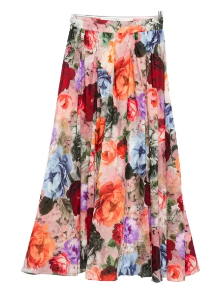 Fusta maxi Alice + Olivia cu model floral roz