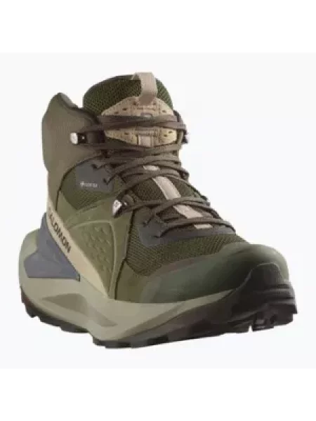 Туристичні черевики Salomon Elixir Mid GTX торф/ вінтажний хакі/замок хакі
