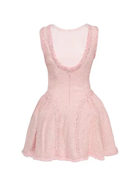 Bouclé rochie Self-portrait cu paiete roz