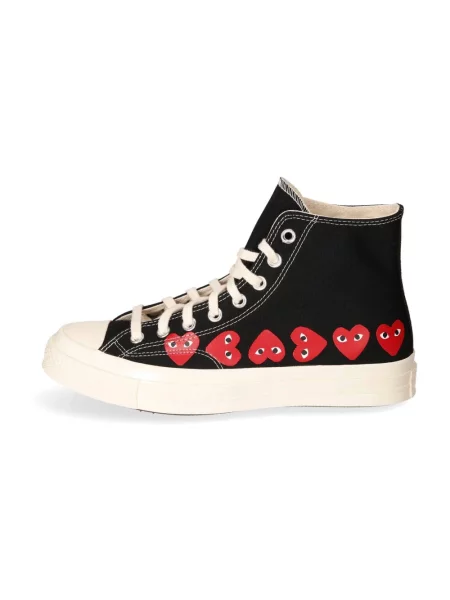 Sneakersy Comme Des Garcons w serca płócienne czarne