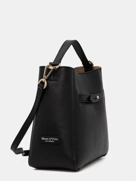 Marc O'Polo crossbody kabelka dámska kožená čierna