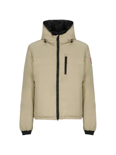 Geacă Canada Goose cu glugă cu autograf