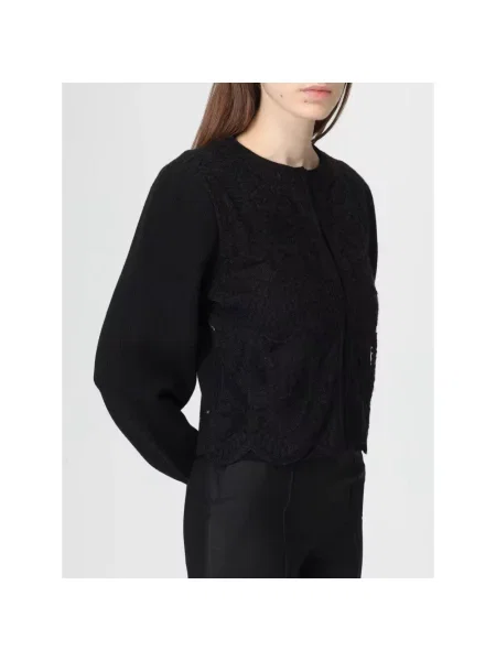 Sweter Twinset tiulowy czarny