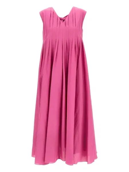 Rochie midi 's Max Mara plisată până la genunchi de costum roz