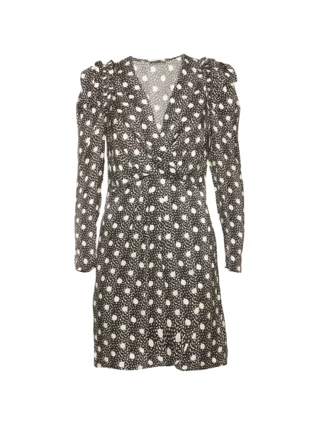 Rochie mini Sandro cu buline cu imagine negru