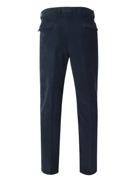 Pantaloni Boglioli de catifea cord plisate albastru