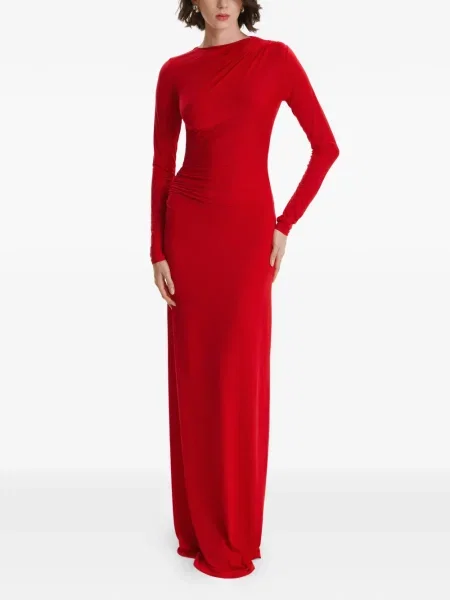 Rochie maxi 2310 Studio lungă de costum roșu