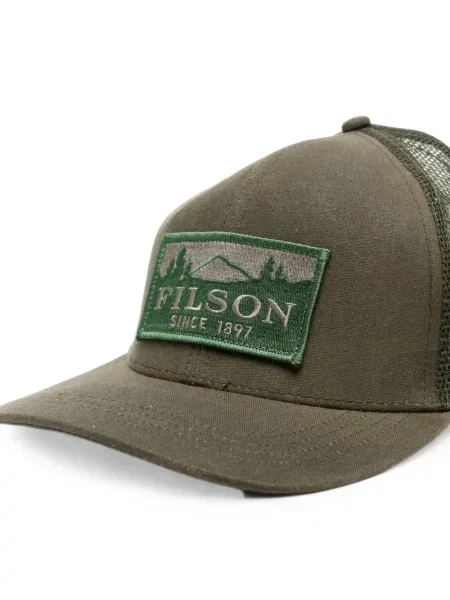 Șapcă Filson plasă cu autograf verde