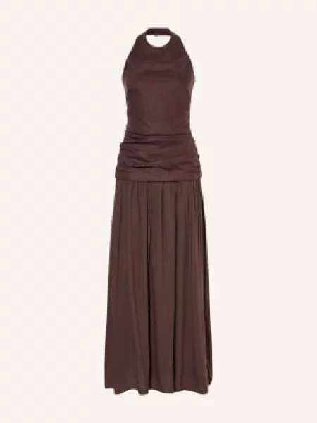 Faithfull The Brand Sukienka Lniana Tali braun