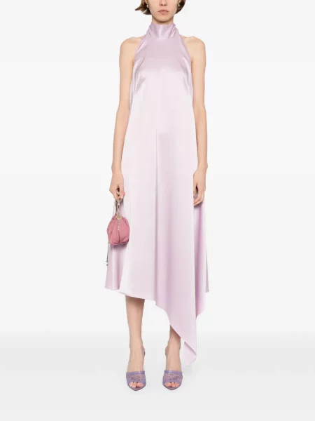 Rochie Amsale cu gât halter de costum violet