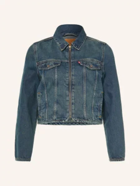 Levi's® Džínová Bunda Happy 01 dark indigo worn in