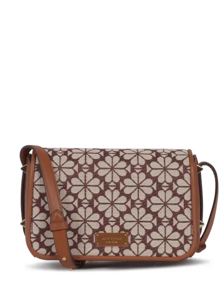 Geantă Kate Spade cu model floral din jacard roșu