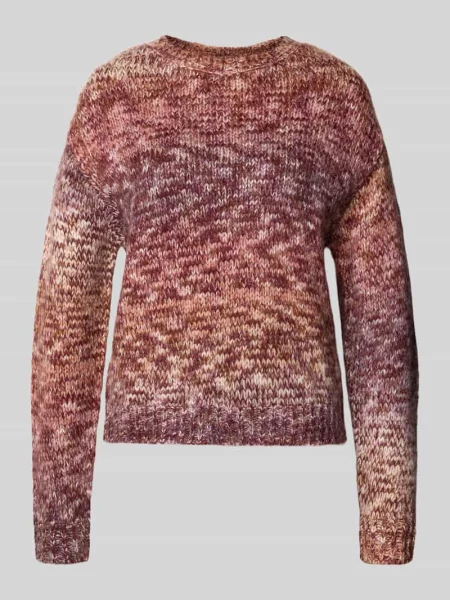Sweter z dzianiny o kroju regular fit z okrągłym dekoltem Vila