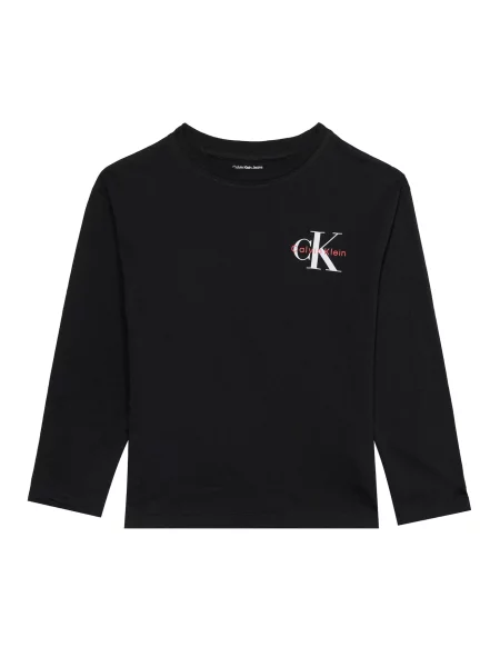 Calvin Klein Jeans Tricou roșu / negru alb