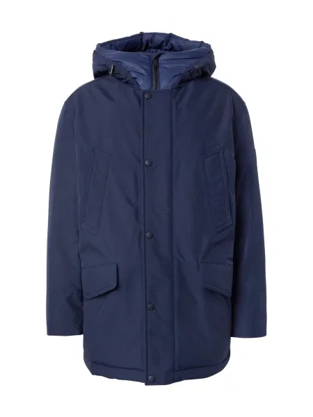BOSS Orange Zimná parka tmavomodrá oranžová
