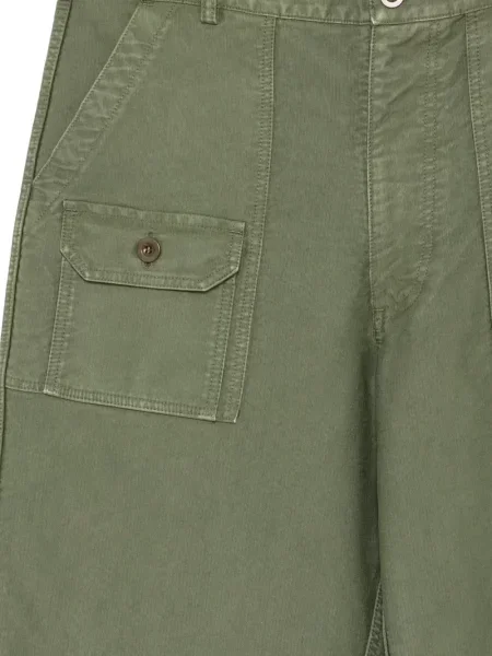 Pantaloni Engineered Garments cu autograf verde