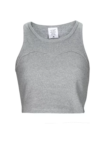 Majica brez rokavov Adidas brez rokavov siva
