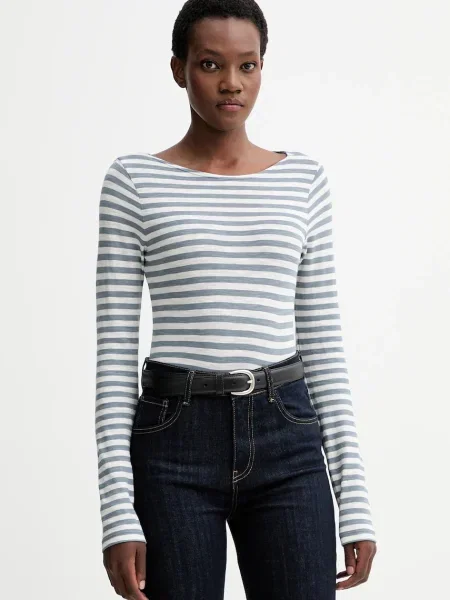 Majica z dolgimi rokavi Marc O'Polo modra