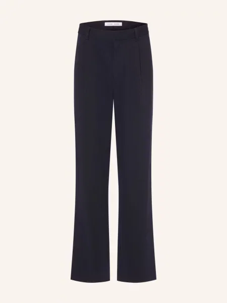 Samsøe Samsøe Kalhoty Valentin Loose Fit tmavě modrá