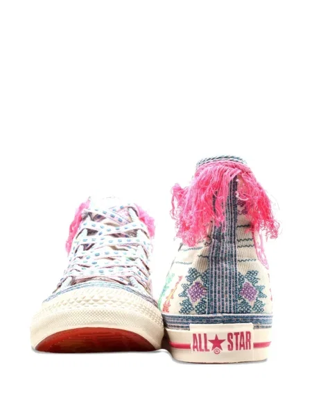 Sneakerși Converse Chuck Taylor All Star cu dungi cu franjuri din țesătură twill negru