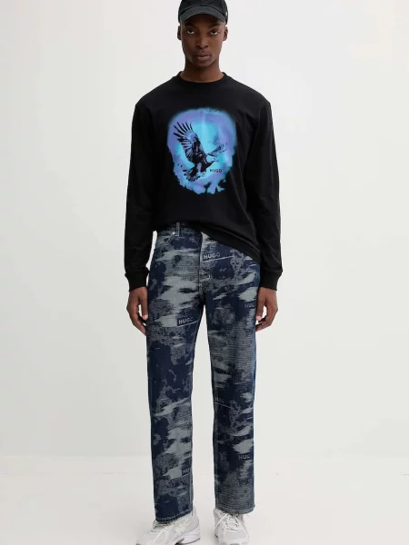 Лонгслив Hugo Blue синий