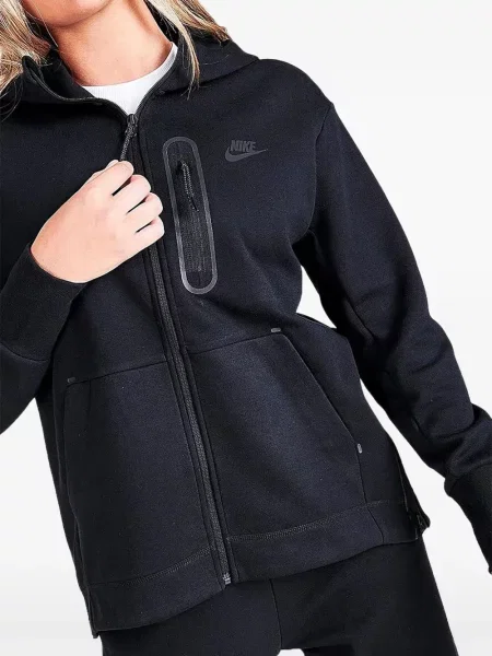 Pantaloni Nike din fleece alergare cu broderie negru