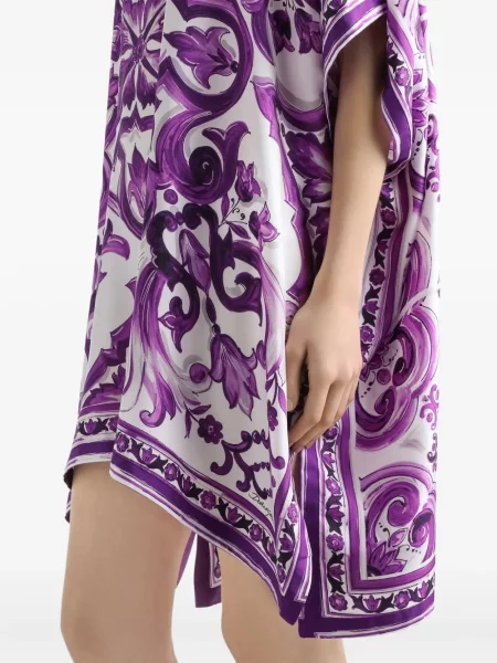 Rochie mini Dolce & Gabbana cu imagine de costum alb