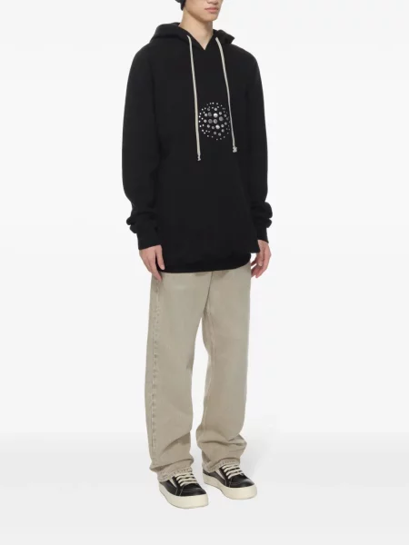 Hanorac cu glugă Rick Owens negru