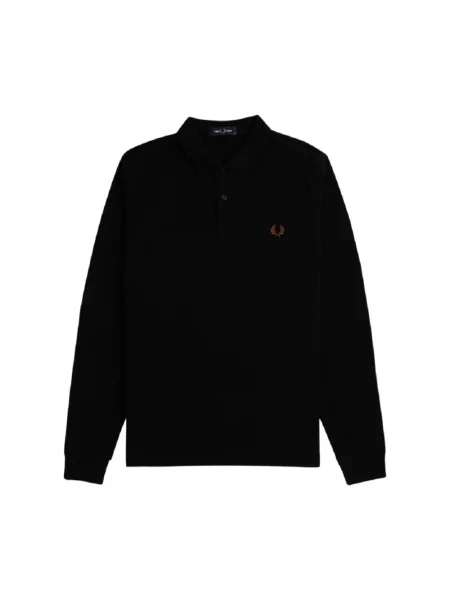 Koszulka polo Fred Perry z długim rękawem czarna