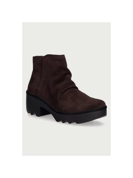 Buty do kostki Fly London zamszowe brązowe
