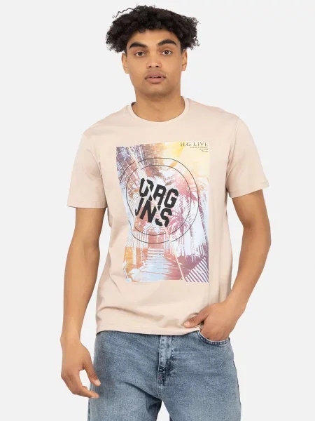 Футболка YUKI бежевий