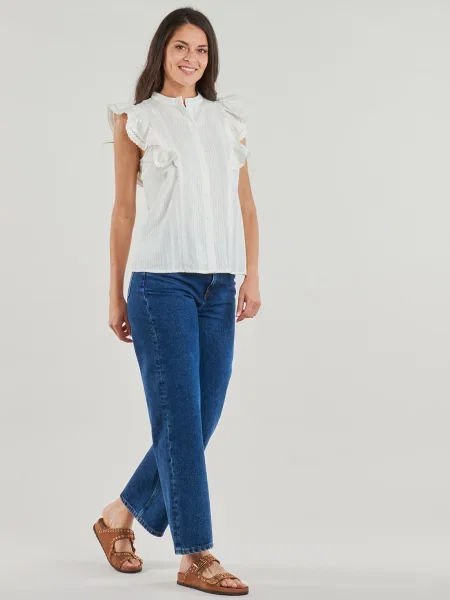 Tricou Pieces alb
