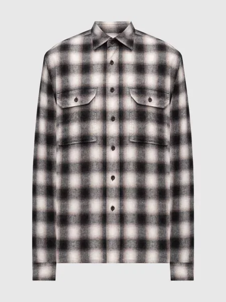 Клетчатая рубашка Cashmere&whiskey серая