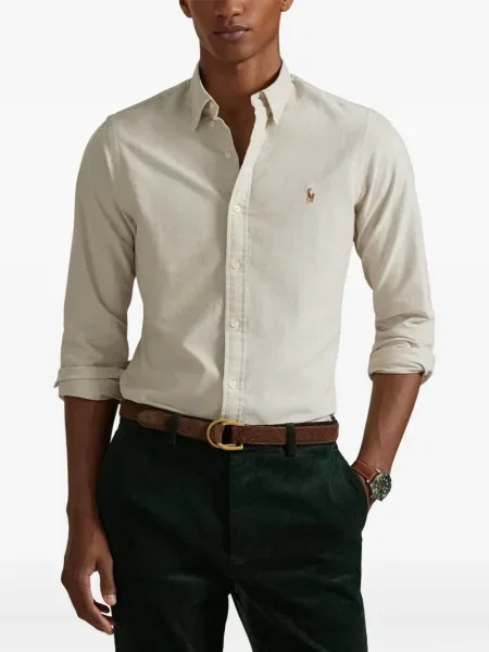 Polo Polo Ralph Lauren zdrențuiți cu dungi de costum alb