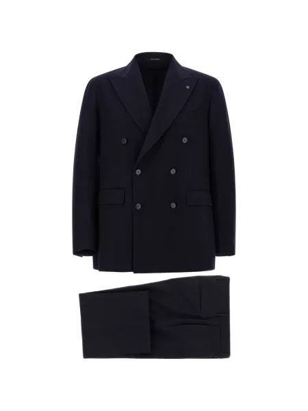 Costum Tagliatore cu două rânduri de nasturi albastru