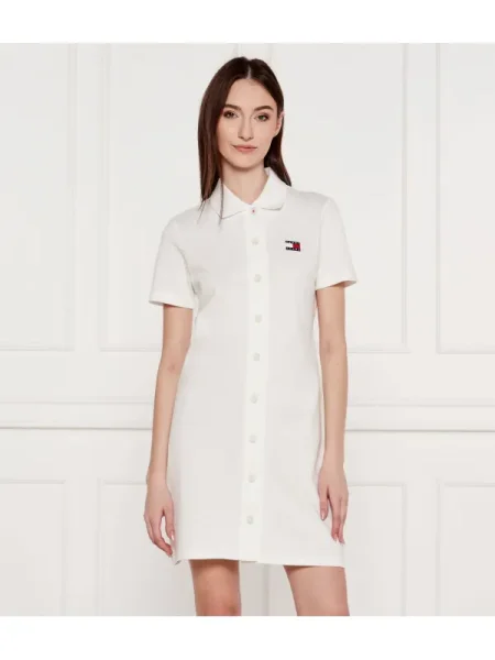 Tommy Jeans Rochie BADGE | pique