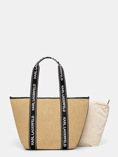 Torebka Karl Lagerfeld beżowa