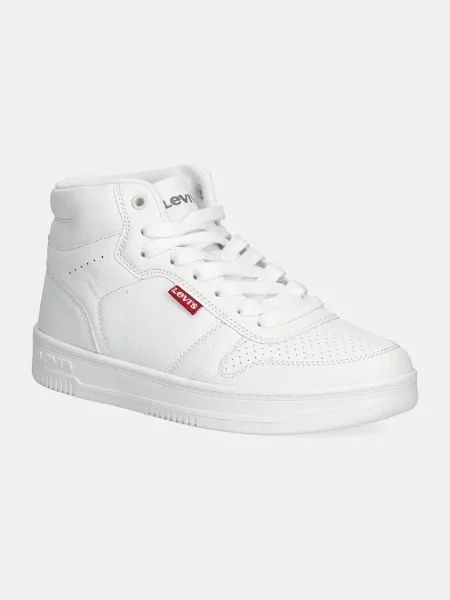 Sneakers boty Levi's DRIVE S HIGH bílá