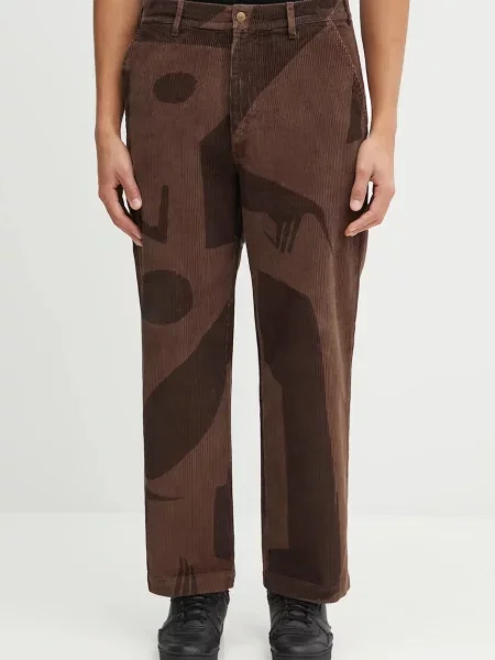 By Parra spodnie Detached proste brązowy