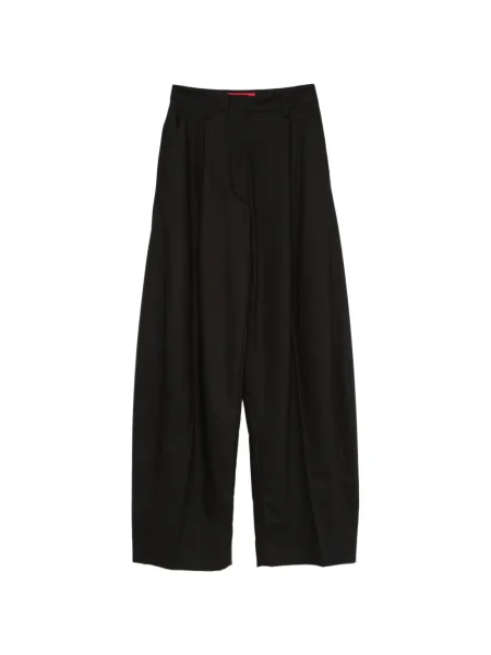 Pantaloni Thelatest cu picior lat negru