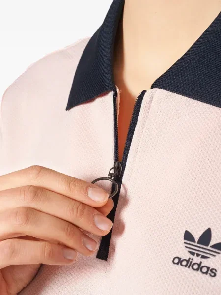 Cropp top Adidas cu dungi cu un umăr gol negru