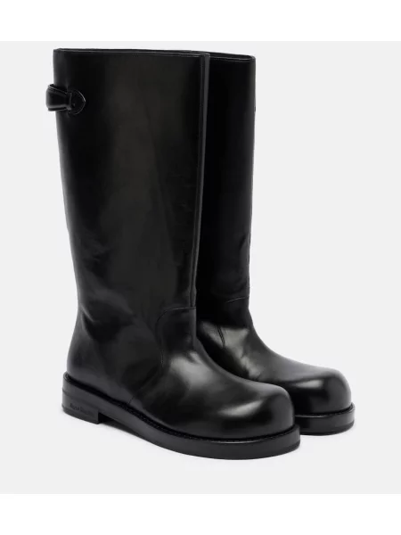 Botine Acne Studios din piele negru