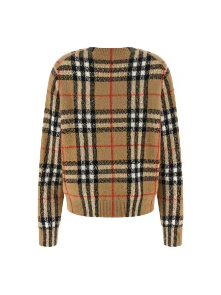 Kardigan Burberry wełniany beżowy