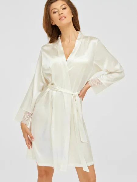 Шовковий халат Marc&andre білий